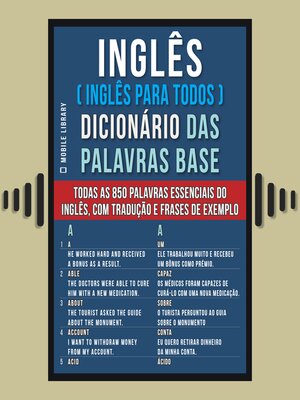 cover image of Inglês ( Inglês Para Todos ) Dicionário das Palavras Base